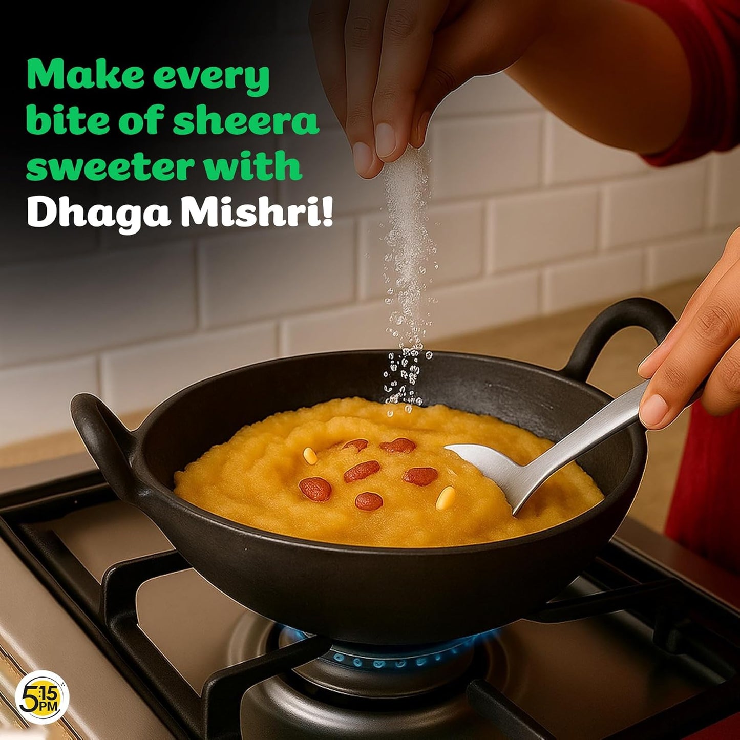 5:15PM Dhaga Mishri 455gm | Rock Sugar Crystals | Mishri Dhaga Pure Thread Crystal | Natural Thread Mishri Crystal | Dhage Wali Mishri | Candy Thread Crystals – 455gm