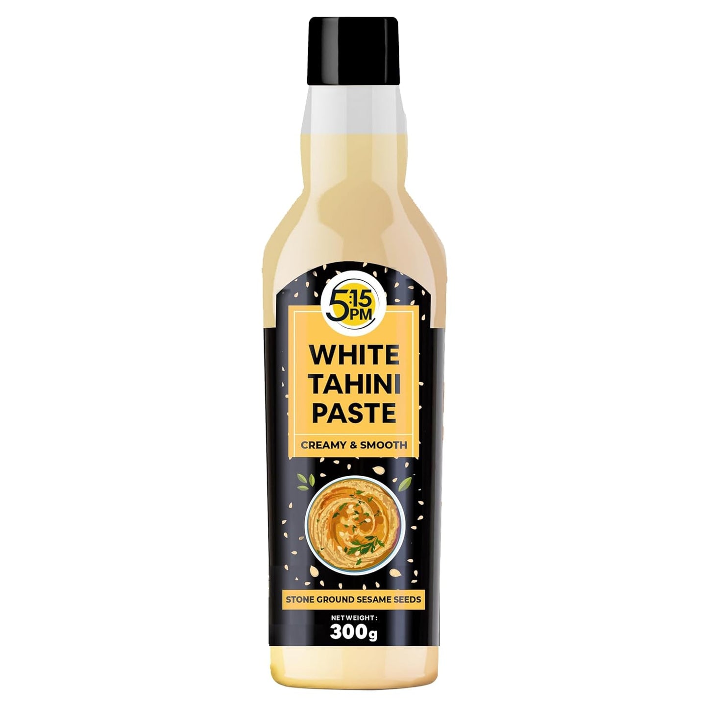 5:15 PM Tahini 300Gm White Tahini Paste For Hummus Ground Hulled Sesame Seed Paste Smooth & Creamy Natural For Hummus, Baba Ghanoush, Salad Dressings And More β 300Gm
