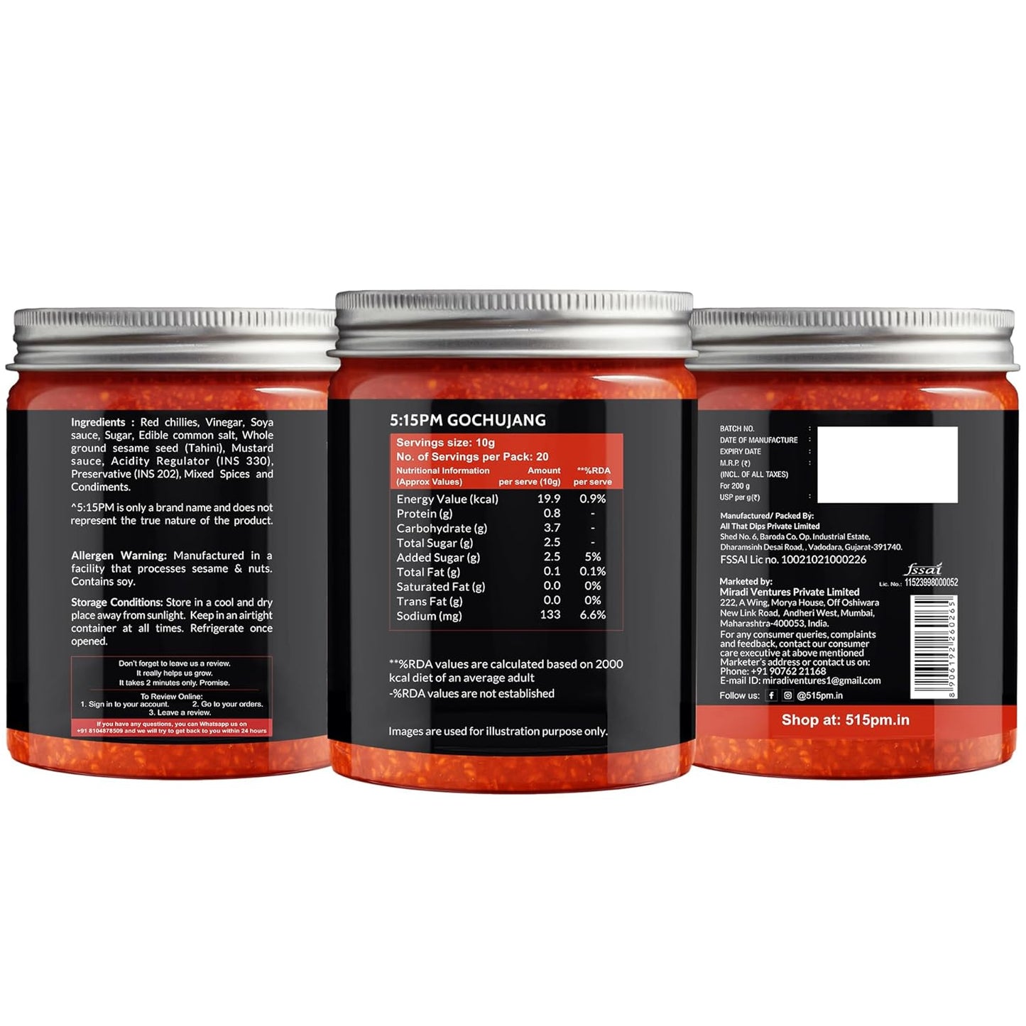 5:15 PM Gochujang Korean Paste 200Gm Korean Hot Chilli Paste Sweet Savoury and Spicy Red Chilli Pepper Paste β 200Gm