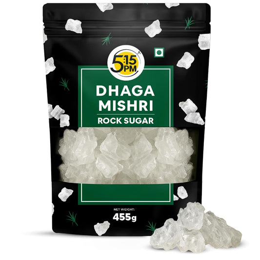 5:15PM Dhaga Mishri 455gm | Rock Sugar Crystals | Mishri Dhaga Pure Thread Crystal | Natural Thread Mishri Crystal | Dhage Wali Mishri | Candy Thread Crystals – 455gm