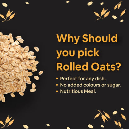 5:15PM Rolled Oats 500g | Oats | Healthy Cereal Breakfast | 100% Natural Whole Grain – 500 grams