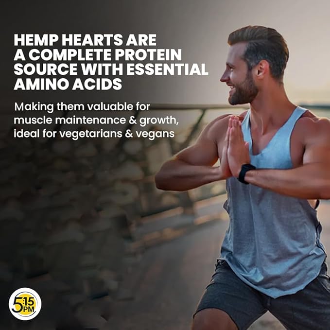 5:15PM Hemp Hearts | Hulled Hemp Seeds for Eating | Raw Shelled Hemp Seeds For Eating -100g