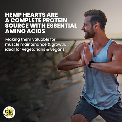 5:15PM Hemp Hearts | Hulled Hemp Seeds for Eating | Raw Shelled Hemp Seeds For Eating -100g