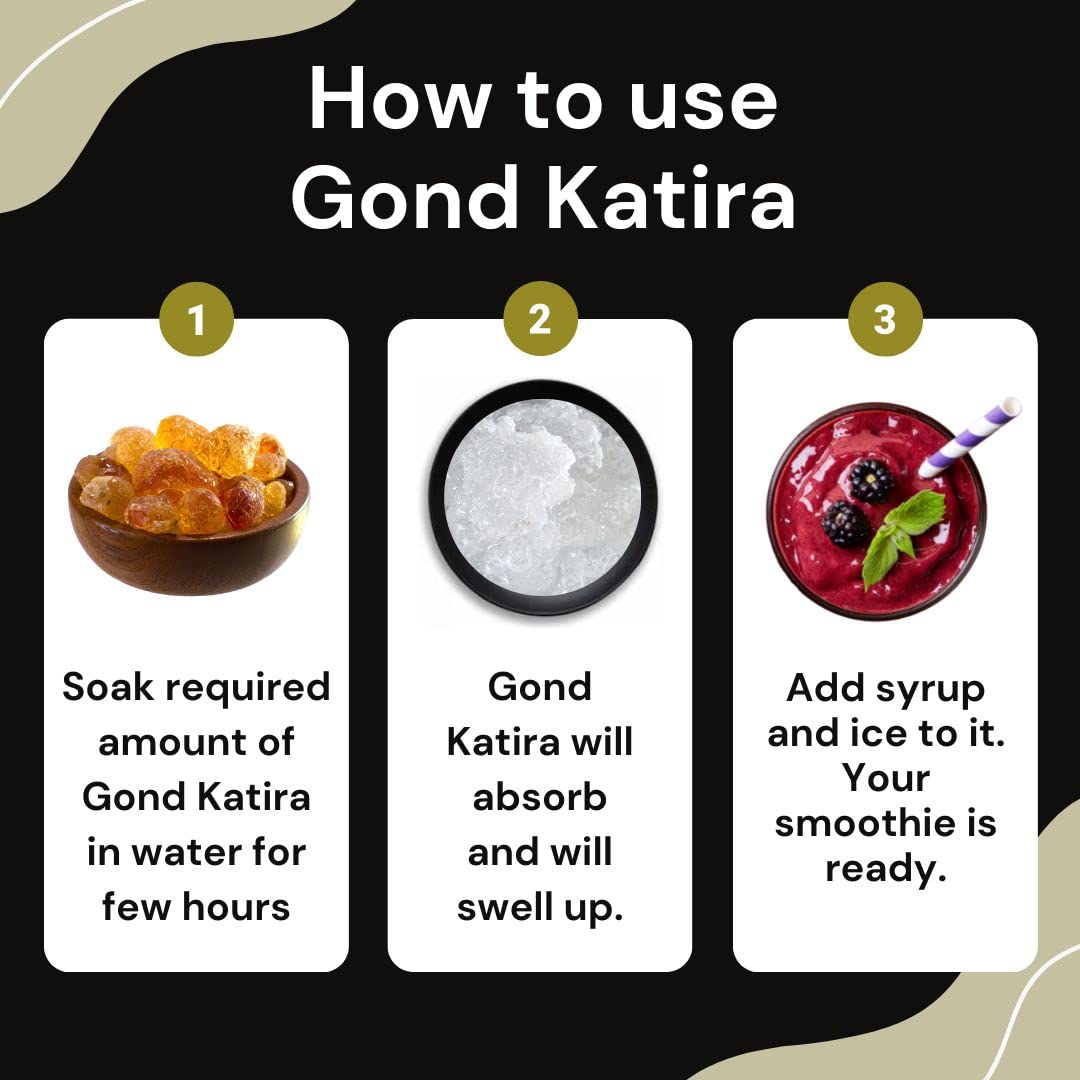 5:15PM Gond Katira 250g | 100% Pure & Natural Edible Gum |Tragacanth Gum -250g