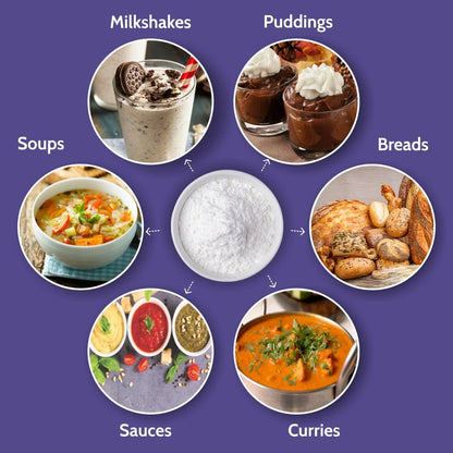 5:15PM Xanthan Gum Powder For Cooking & Baking|Thickening & Binding Agent|Food Stabilizer|Food Emulsifier & Foaming Agent -100 grams