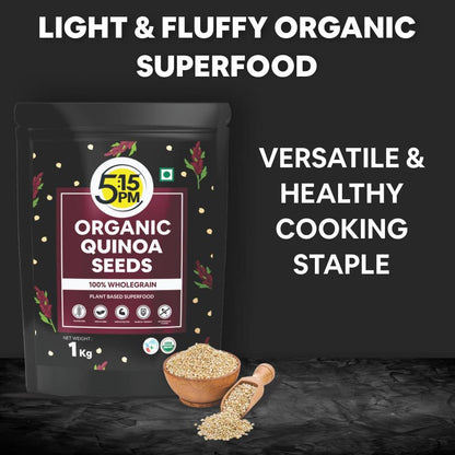 5:15PM Quinoa Seeds 1kg | 100% Organic White Quinoa Seeds |Healthy Cereal for Breakfast|