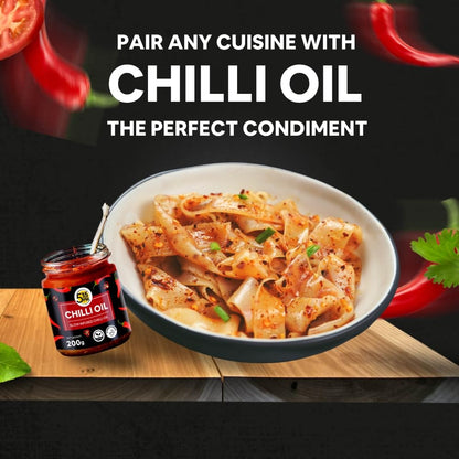 "5:15PM Chilli Oil | Crispy Chilli Oil For Noodles | Sichuan Chilli Oils | No Artificial Colours & Flavour | Perfect for Stir-Fries, Noodles & Pizzas - 200g "