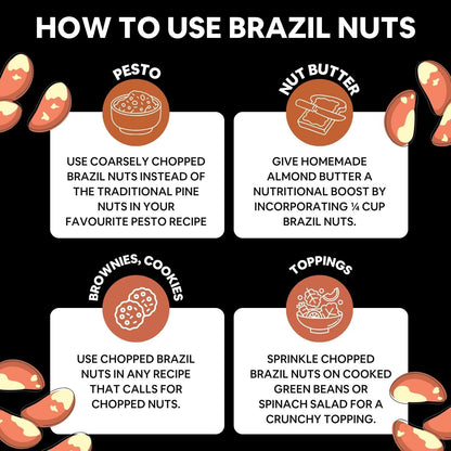 5:15PM Jumbo Brazil Nuts | Handpicked & Exotic Brazilian Nuts | Raw Unsalted 100% Natural Whole Brazil Nuts 100g