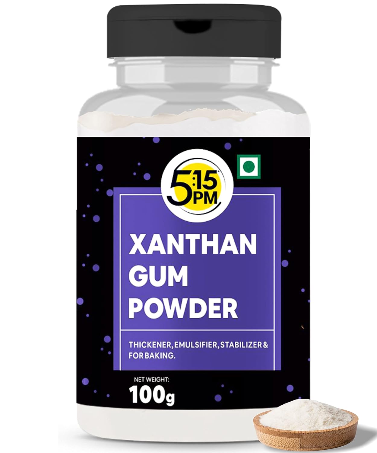 5:15PM Xanthan Gum Powder For Cooking & Baking|Thickening & Binding Agent|Food Stabilizer|Food Emulsifier & Foaming Agent -100 grams