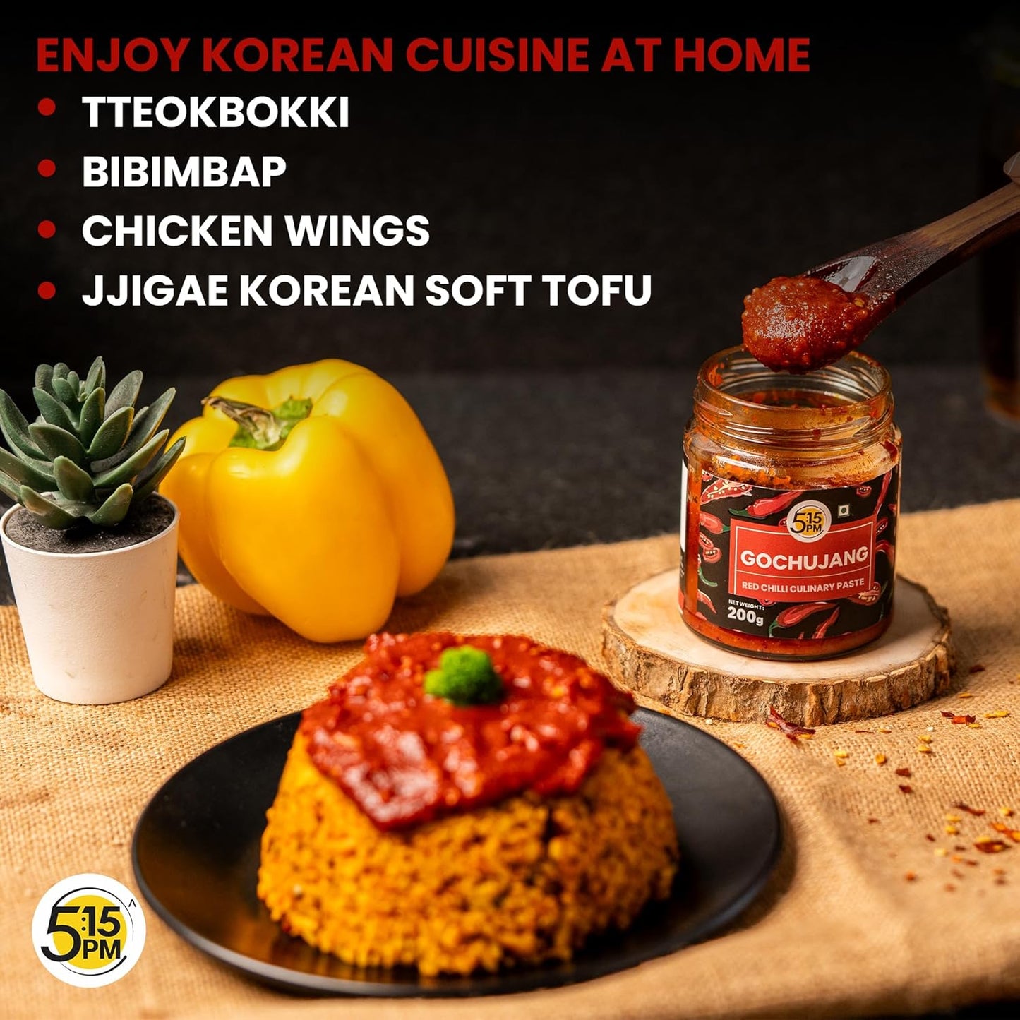 5:15 PM Gochujang Korean Paste 200Gm Korean Hot Chilli Paste Sweet Savoury and Spicy Red Chilli Pepper Paste – 200Gm