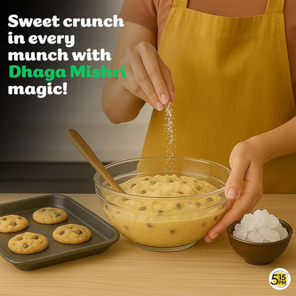 5:15PM Dhaga Mishri 910gm | Rock Sugar Crystals | Mishri Dhaga Pure Thread Crystal | Natural Thread Mishri Crystal | Dhage Wali Mishri | Candy Thread Crystals – 910gm