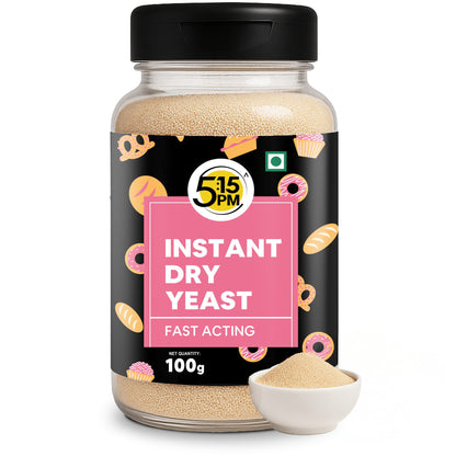 5:15PM Instant Dry Yeast Powder | Active Dry Yeast for Bread making and Pizza - 100g