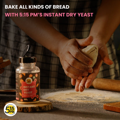 5:15PM Instant Dry Yeast Powder | Active Dry Yeast for Bread making and Pizza - 100g