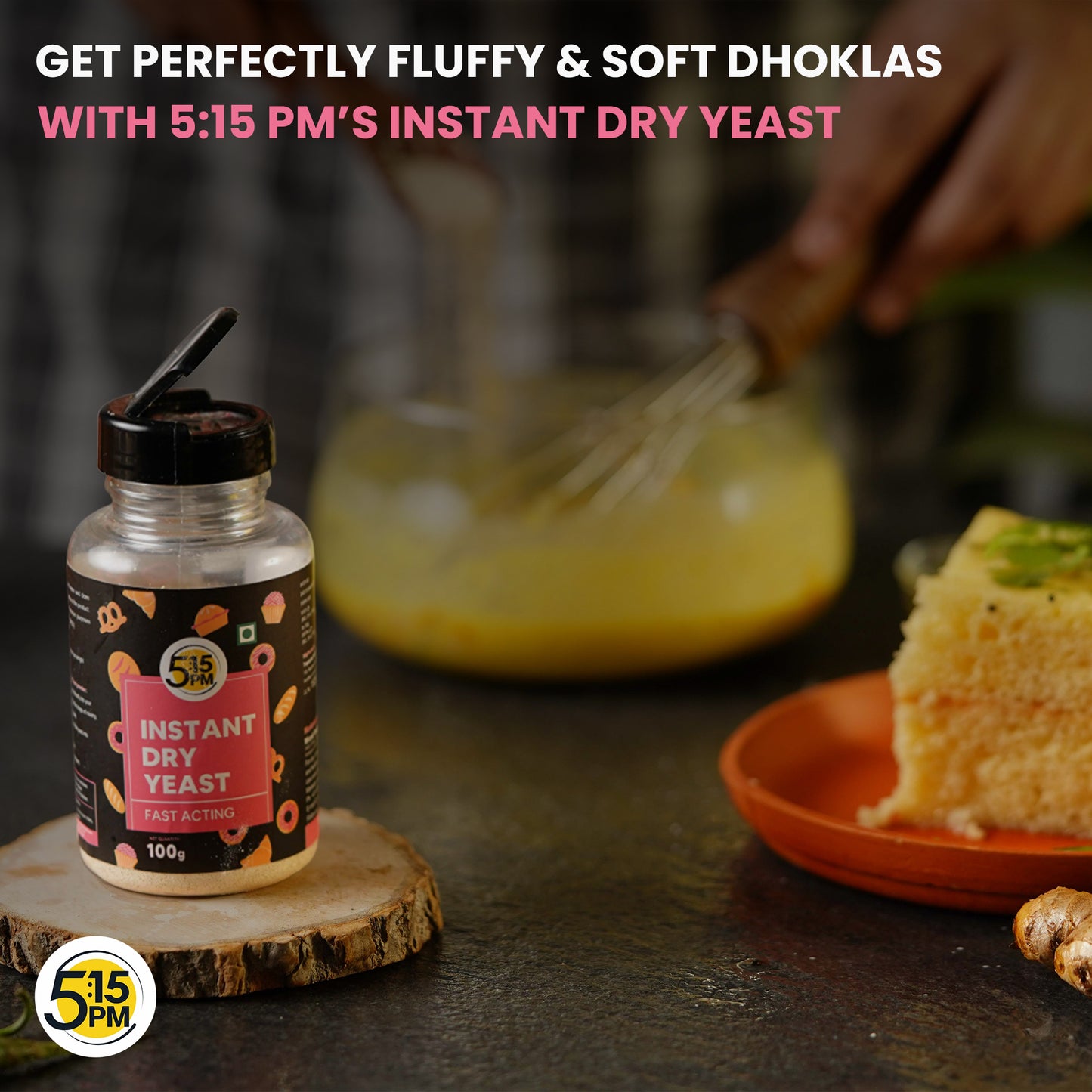 5:15PM Instant Dry Yeast Powder | Active Dry Yeast for Bread making and Pizza - 100g