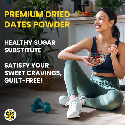 5:15PM Dried Dates Powder (Kharik Powder) | No Added Sugar - 250g