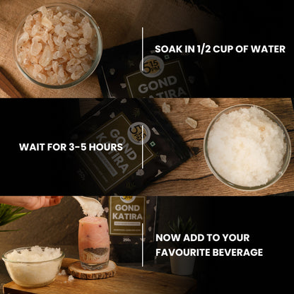 5:15PM Gond Katira 250g | 100% Pure & Natural Edible Gum |Tragacanth Gum -250g