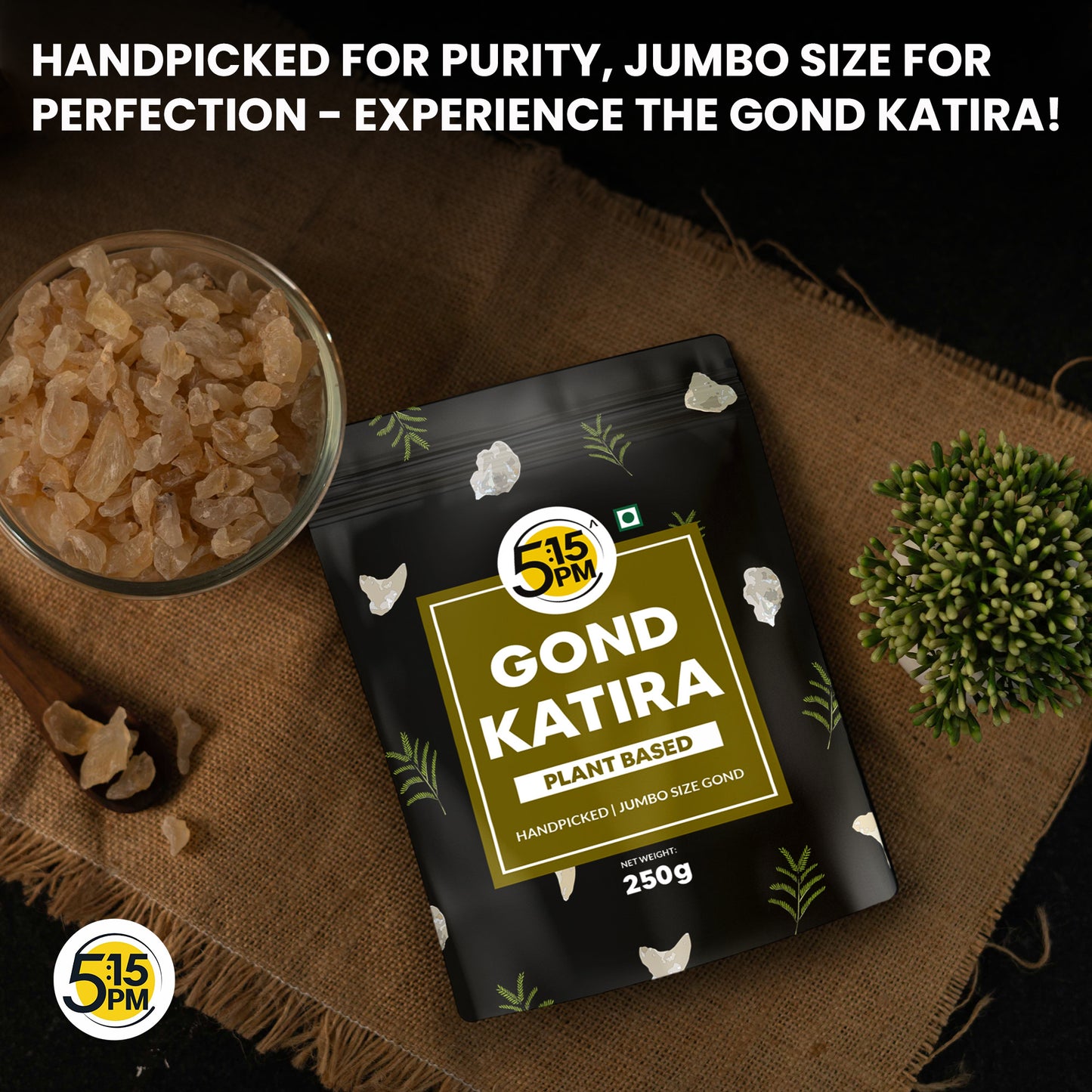5:15PM Gond Katira 250g | 100% Pure & Natural Edible Gum |Tragacanth Gum -250g