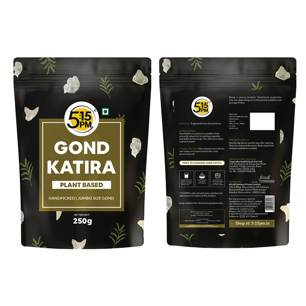 5:15PM Gond Katira 250g | 100% Pure & Natural Edible Gum |Tragacanth Gum -250g