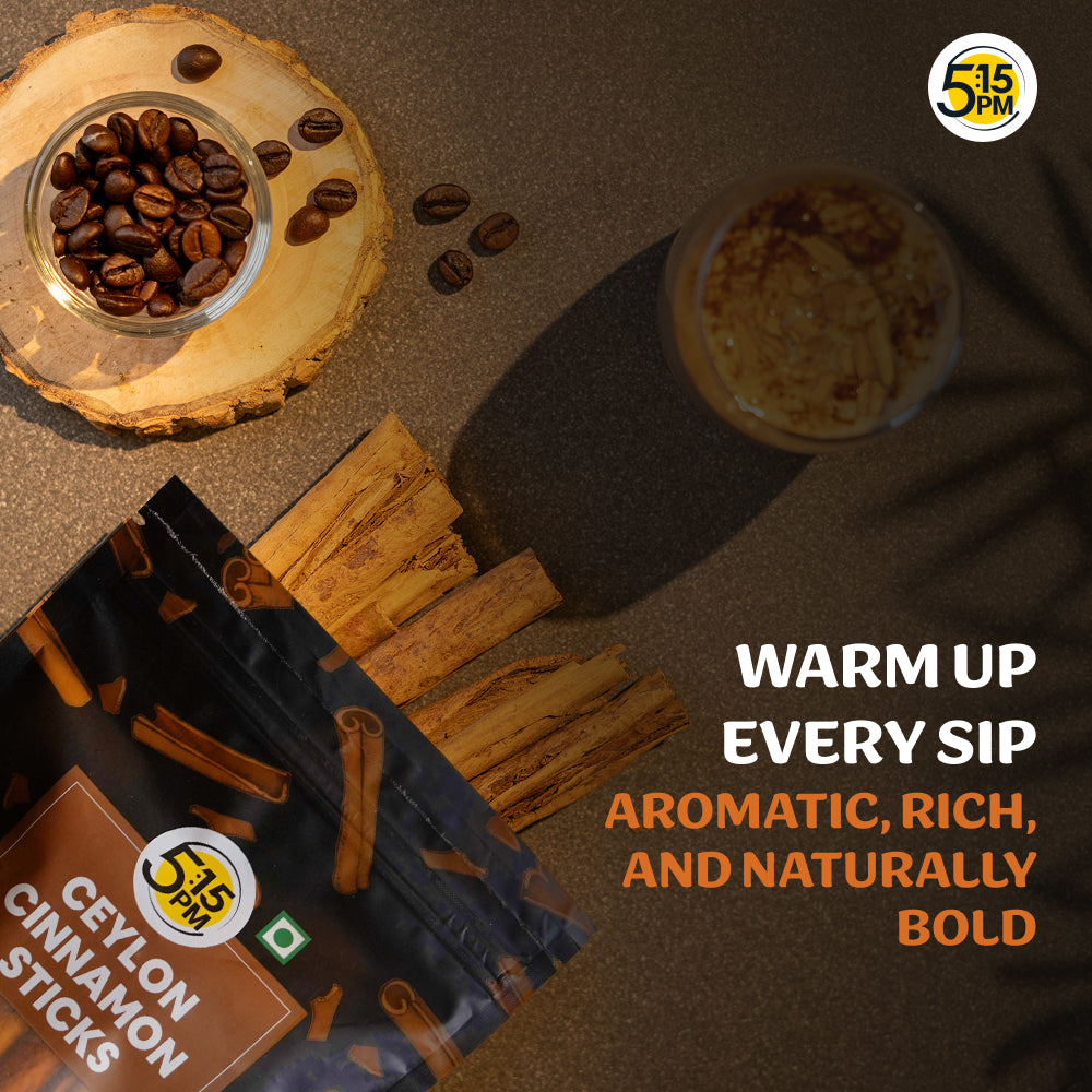 5:15PM Ceylon Cinnamon Sticks 100gm| SriLankan Dalchini Sticks |World’s Finest Ceylon Cinnamon Quills - Genuine Source Certification