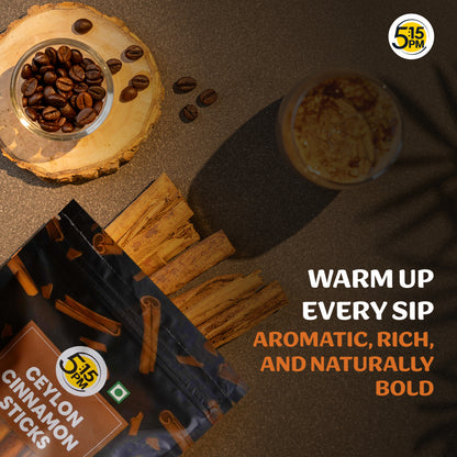 5:15PM Ceylon Cinnamon Sticks 100gm| SriLankan Dalchini Sticks |World’s Finest Ceylon Cinnamon Quills - Genuine Source Certification