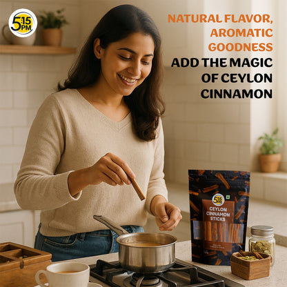 5:15PM Ceylon Cinnamon Sticks 100gm| SriLankan Dalchini Sticks |World’s Finest Ceylon Cinnamon Quills - Genuine Source Certification