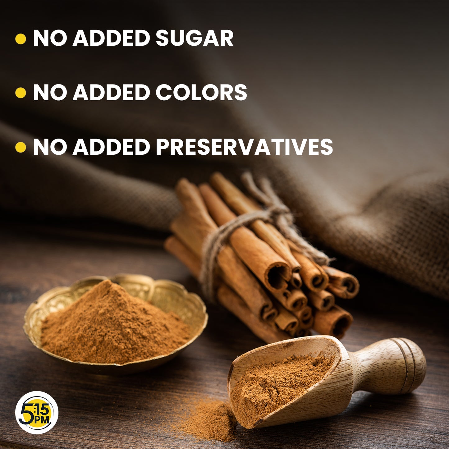 5:15PM Cinnamon Powder| Dalchini Powder |Cinnamon powder for weight loss| 100% Pure & Natural 100grams