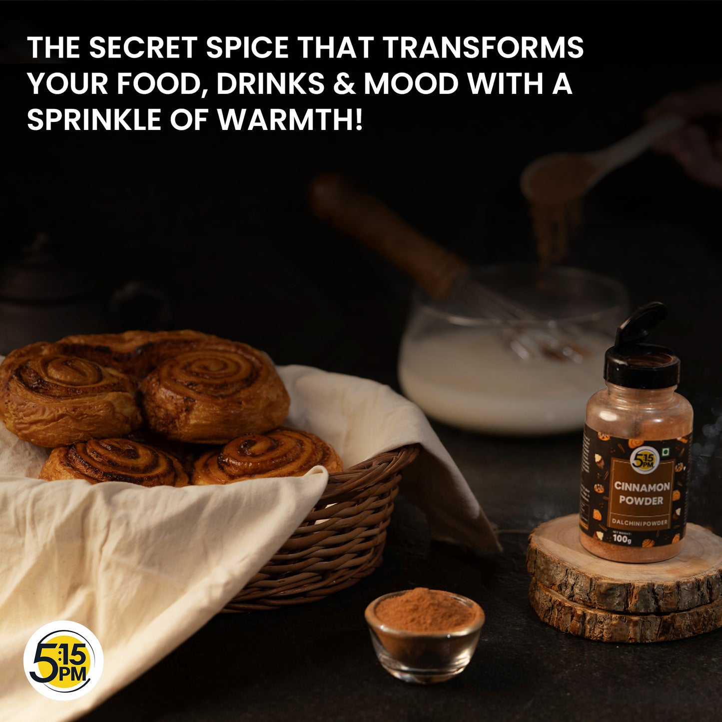 5:15PM Cinnamon Powder| Dalchini Powder |Cinnamon powder for weight loss| 100% Pure & Natural 100grams