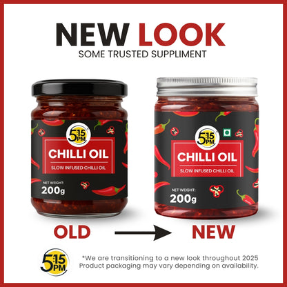 "5:15PM Chilli Oil | Crispy Chilli Oil For Noodles | Sichuan Chilli Oils | No Artificial Colours & Flavour | Perfect for Stir-Fries, Noodles & Pizzas - 200g "