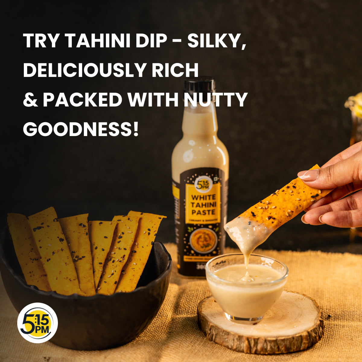 5:15 PM Tahini 300Gm White Tahini Paste For Hummus Ground Hulled Sesame Seed Paste Smooth & Creamy Natural For Hummus, Baba Ghanoush, Salad Dressings And More – 300Gm