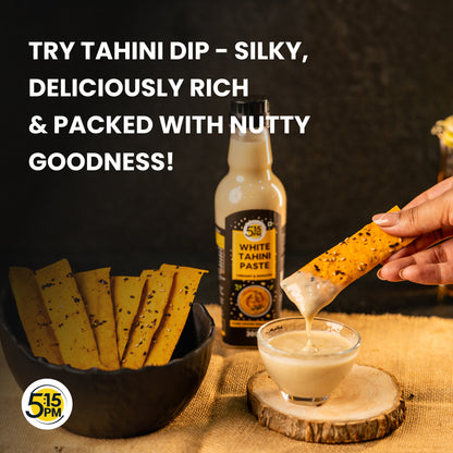 5:15 PM Tahini 300Gm White Tahini Paste For Hummus Ground Hulled Sesame Seed Paste Smooth & Creamy Natural For Hummus, Baba Ghanoush, Salad Dressings And More – 300Gm