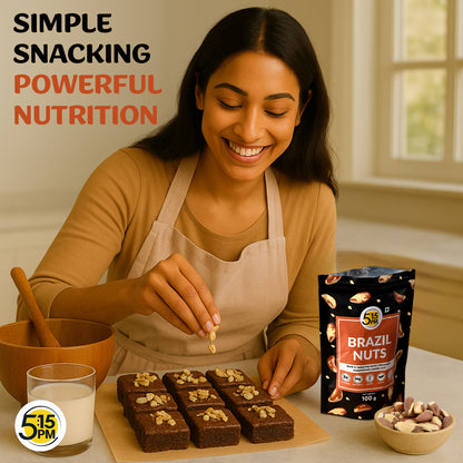 5:15PM Jumbo Brazil Nuts | Handpicked & Exotic Brazilian Nuts | Raw Unsalted 100% Natural Whole Brazil Nuts 100g