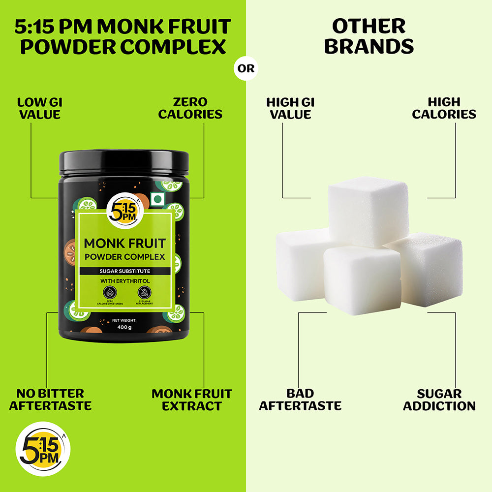 5:15PM Monk Fruit Complex with Erythritol 400g | MonkFruit For Cooking & Baking