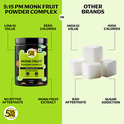 5:15PM Monk Fruit Complex with Erythritol 400g | MonkFruit For Cooking & Baking