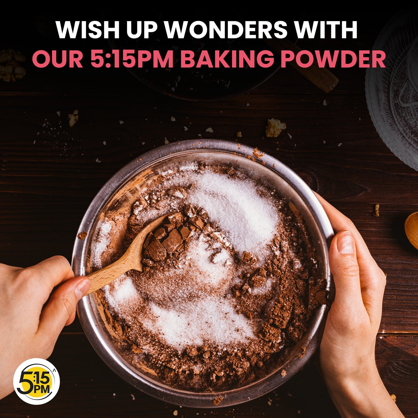 5:15PM Baking Powder | Double Acting Baking Powder | All Purpose Leaving Agent | Baking Powder for Cooking & Baking Cake, Breads, Muffins, Pizza – 250g