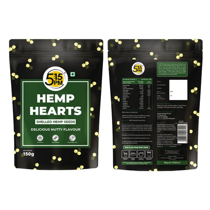 5:15PM Hemp Hearts | Hulled Hemp Seeds for Eating | Raw Shelled Hemp Seeds For Eating -100g