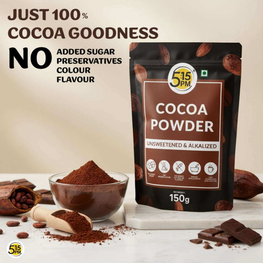 5:15 PM 100% Pure Unsweetened Cocoa Powder - 150g | Cocoa Powder