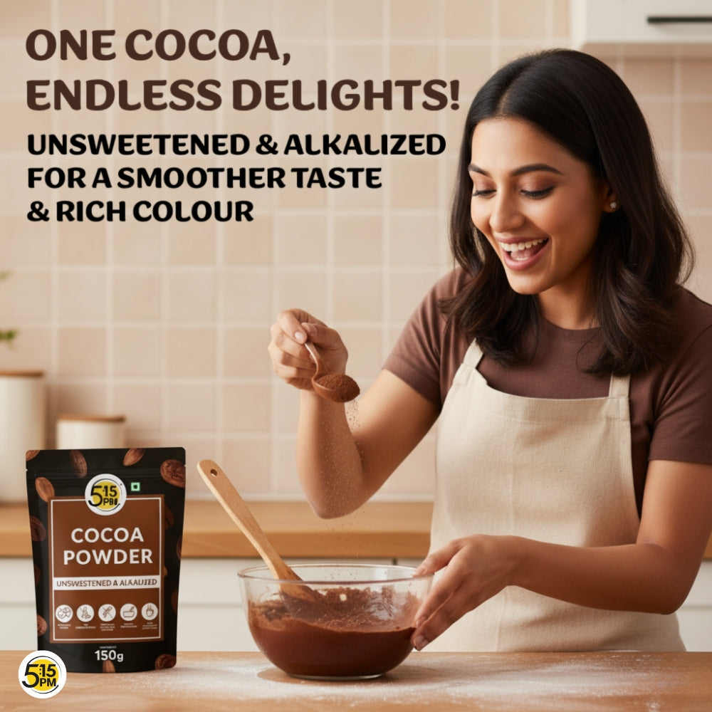 5:15 PM 100% Pure Unsweetened Cocoa Powder - 150g | Cocoa Powder