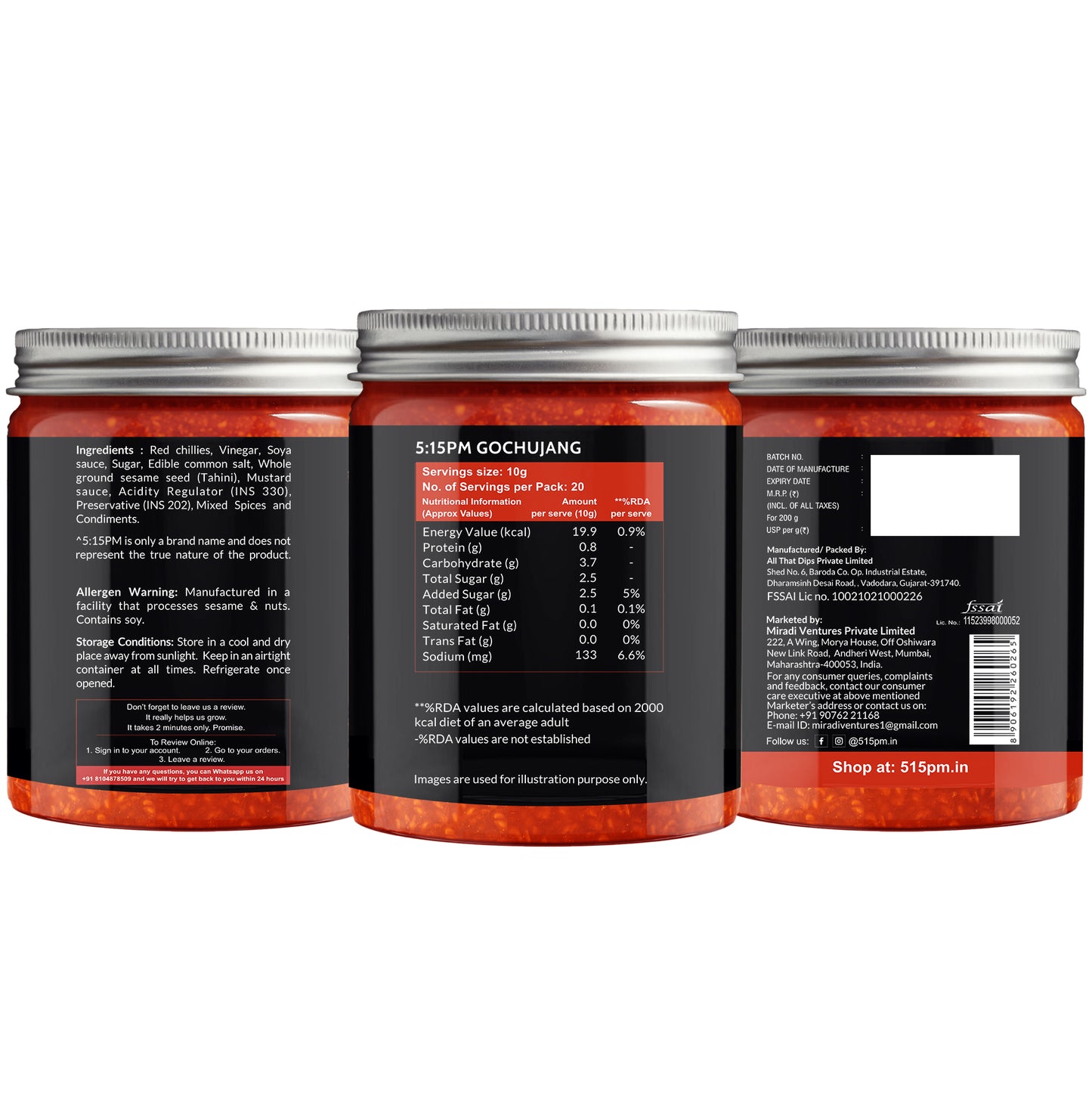 5:15 PM Gochujang Korean Paste 200Gm Korean Hot Chilli Paste Sweet Savoury and Spicy Red Chilli Pepper Paste – 200Gm
