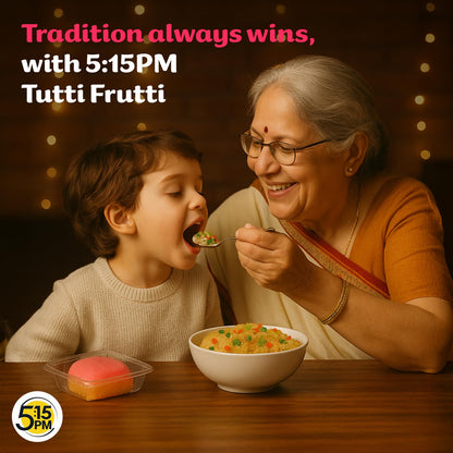 5:15PM Tutti Frutti 500gm|Mix Tutti Frutti Cherry| Tooty Fruity for Cake Baking| Dried Mix Multicolour Papaya pieces| Sweet Cherries – 500gm